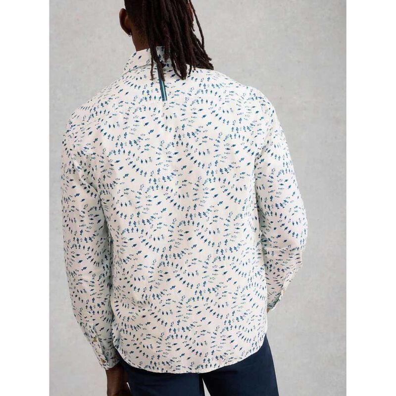 White Stuff Finsbury Swim Fish Print Shirt image number 5